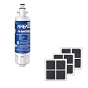 PUREPLUS LT700P NSF 53&42 Certified Replacement for LG ADQ36006101 Kenmore 469690, ADQ36006102, LFXS30766S, LFX28968ST, LFX31925ST, LFX31945ST, LT120F Refrigerator Water and Air Filter Combo