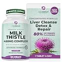 PurePremium Milk Thistle Supplement, 80% Silymarin Extract - 120 Count