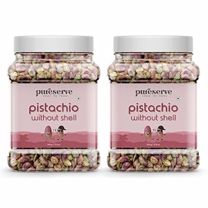 pureserve premium unsalted pistachios kernels 1kg 500g2 - whole naturally crunchy amp nutrient-rich  high in protein fiber amp antioxidants  healthy snack for heart amp weight management  250g