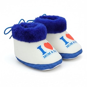 puresole baby booties for boys amp girls 6-12 months i warm amp comfortable baby shoes i non slip sole i indoor winter baby booties with i love mom amp dad print