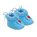 PureSole Baby Booties for Boys & Girls (6-12 Months) I Warm & Comfortable Baby Shoes I Non Slip Sole I Indoor Winter Baby Booties with I love Mom & Dad Print.