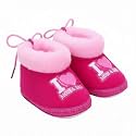 PureSole Baby Booties for Boys &amp; Girls (6-12 Months) I Warm &amp; Comfortable Baby Shoes I Non Slip Sole I Indoor Winter Baby Booties with I love Mom &amp; Dad Print.