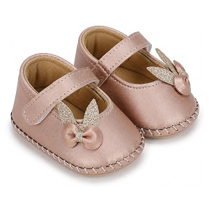 PureSole Baby Girl Ballerina Shoes 6-12 Months