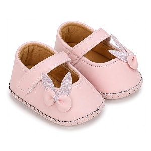 PureSole Baby Girl Ballerina Shoes 6-12 Months