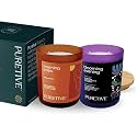 Puretive Day and Night Scented Soy Wax Candle Pack – 100% Natural Soy Wax with Daytime &amp; Evening Aromas | Perfect Rakhi Gift for Brother &amp; Sister | Premium Home Fragrance