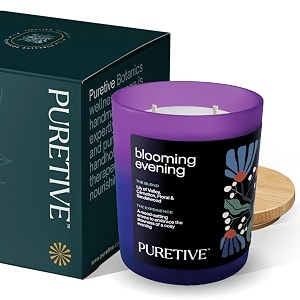 notes by puretive blooming evening soy wax candle  rose amp carnation  long lasting two wick candle 170g  strong floral aromatherapy  non-toxic clean burn  rakhi gift for brother amp sister