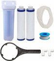 Purezen Transparent Pre-Filter Housing with 2Pc Mlt Candles Solid Filter Cartridge