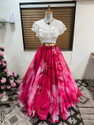 PuriMaa Digital Print Stitched Lehenga Crop