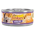 Purina Friskies Meaty Bits Wet Cat Food in Gravy, Chicken, (24) 5.5 oz Cans