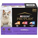 Purina Pro Plan Hairball Control Wet Cat Food Variety Pack, (24), 3 oz Cans