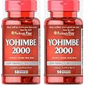 Puritan's Pride Yohimbe 1000 Mg, 50 Count, Vegetable Cellulose, Gelatin (Pack of 2)