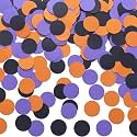 MOWO Purple Black Orange Confetti Table Decoration, 1.2'', 200pc