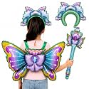 Purple Butterfly Fairy Theme Foil Balloons Costume