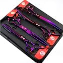 Purple Dragon 8.0 inch Professional Pet Grooming Scissors(Purple)
