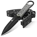 Purple Dragon D2 Steel Tactical Fixed Blade Knife with Sheath