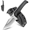 Purple Dragon Fixed Blade Knife - Full Tang Hunting Knife Black