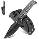 Purple Dragon Fixed Blade Knife - Full Tang Hunting Knife Gray