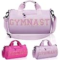 Purple Gymnastics Duffel Bag for Girls Teens, Gym Dance Workout