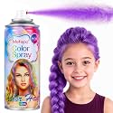 Purple Hair Spray Color Temporary Hair Color Spray for Kids Women Men, Washable One-Time Use Temporary Hair Dye Color Wax, Hair Coloring Natural Hair Style Gel for Cosplay, Party, DIY (Purple, 4.06Oz)