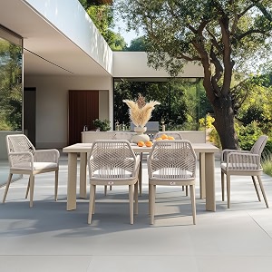 PURPLE LEAF 7 Pieces Patio Dining Set