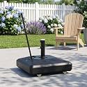 PURPLE LEAF HDML65 250 lbs Patio Market Umbrella Stand Base with 4 Wheels
