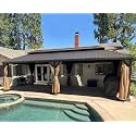 PURPLE LEAF Outdoor Hardtop Gazebo 12' x 26' Bronze Metal 4.7" Wide Frame
