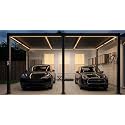 PURPLE LEAF Outdoor Louvered Pergola 11' x 21' Aluminum with LED Bronze