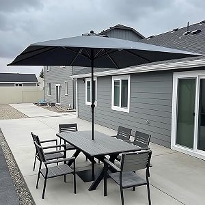 PURPLE LEAF Outdoor Market Umbrella 10 x