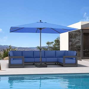 PURPLE LEAF Outdoor Market Umbrella 11.5 x