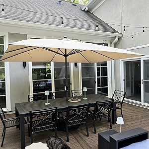 PURPLE LEAF Outdoor Market Umbrella 12 x