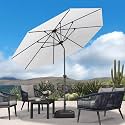 PURPLE LEAF Patio Market Umbrella 1039 Round
