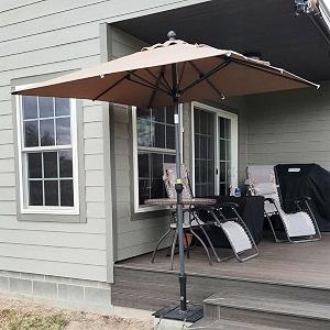 PURPLE LEAF Patio Market Umbrella 6.5 x