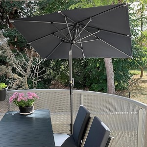 PURPLE LEAF Patio Market Umbrella 6 x