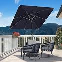PURPLE LEAF Patio Market Umbrella 6.539 x