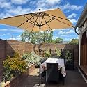PURPLE LEAF Patio Market Umbrella 6.539 x