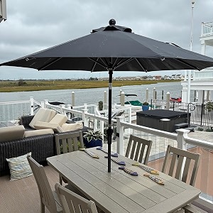 PURPLE LEAF Patio Market Umbrella 8 Round