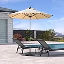 PURPLE LEAF Patio Market Umbrella 839 Round