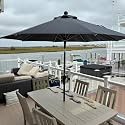 PURPLE LEAF Patio Market Umbrella 839 Round