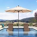 PURPLE LEAF Patio Market Umbrella 939 Round