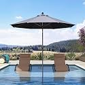 PURPLE LEAF Patio Market Umbrella 939 Round