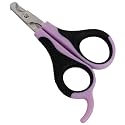 PURPLE Professional Small Pet Nail Clippers EASY GRIP Cat Nail Clipper and Trimmer Dogs Birds Rabbits Ferrets Chinchillas