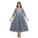 purple sky Women39s Cotton Blend Printed Anarkari