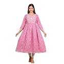 purple sky Women39s Cotton Blend Printed Anarkari