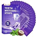 Purple Teeth Whitening Strips 42 Count, Removes Yellow Teeth Stains