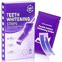 Purple Teeth Whitening Strips, Color Correction &amp; Enamel Safe &amp; Deep Stains Removal, Professional Purple Whitening Strips with Non-Slip Whitener Strips, 7 Treatments, 14 Strips