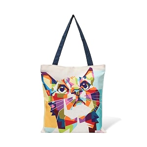 the purple tree cotton canvas tote bags for women c