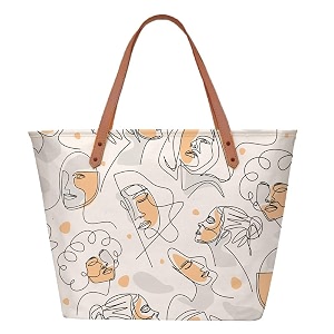 the purple tree fatty tote bag for women 1 bag printed tote handbag gift for girlfriend mother wife