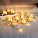 The Purple Tree Votive Glass Tealight Holder