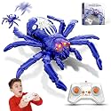 Wall Climbing Spider Remote Control Spider Toy, RC Creepy Crawler (Purple)
