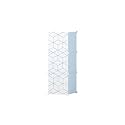 PurpleHeart 3-Door 3-Shelf Plastic PC Collapsible Wardrobe (Finish Color - White